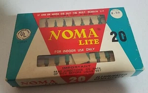 Rare Vintage Noma Lite Illuminated Ornaments Indoor 20 Lights 2020AG Japan Multi - Picture 1 of 12