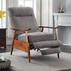 Recliner Armchair Wing Back Reclining Sofa Lounge Chair W/ Footrest Living Room