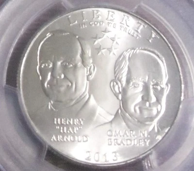  (Lot of 9) Uncirculated PCGS MS-69 2013D Generals Half Dollars Assorted labels - Image 1 of 4