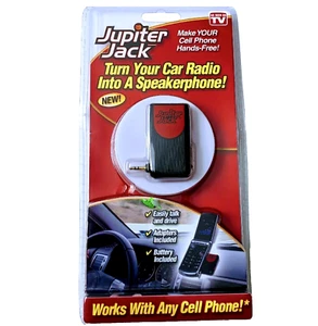 Jupiter Jack Téléphone Portable Mains Libres Voiture Haut-Parleur Convertisseur 6 Adaptateurs - Photo 1 sur 11