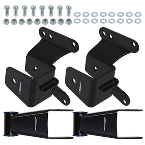 Lowering Drop Kit rear 4'' Hanger Shackle for Chevy GMC C10 2WD Pickup 1973-1987 - Picture 1 of 12