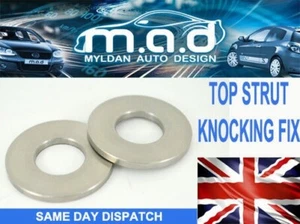 RENAULT Clio MK2 Top Strut Knocking Fix x2 Washers 1.2 1.4 1.6 1.5dci 2.0 - MD1 - Imagen 1 de 4