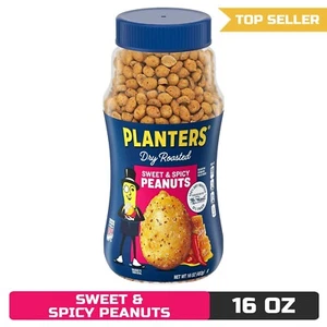 PLANTERS Sweet & Spicy Peanuts, 16 Ounce - Picture 1 of 6