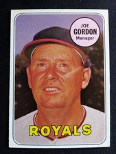 1969 Topps Baseball Card # 484 Joe Gordon - Kansas City Royals