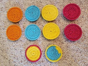 HANDMADE HEAVY DUTY DOUBLE LAYER POLYESTER SCRUBBER CLEANING POT PANS TIRES RIMS - Picture 1 of 2