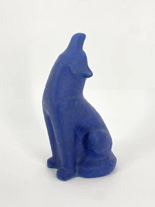 * KARLSRUHER MAJOLIKA VW KERAMIK WOLF BLAU 1989 DIETMAR LIEDKE - Bild 1 von 12