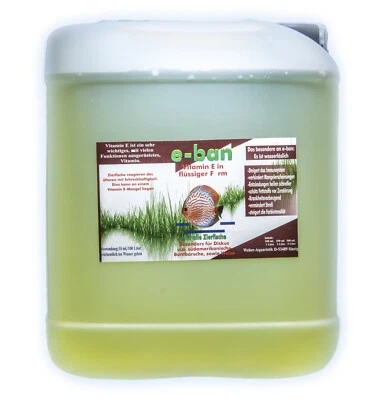 WEBER-AQUARISTIK e-ban Diskusvitamin Vitamin E, speziell für Diskus 5 Liter