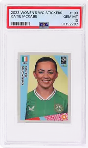 2023 Panini Katie Mccabe Women's World Cup Stickers #103 PSA 10 - Picture 1 of 2