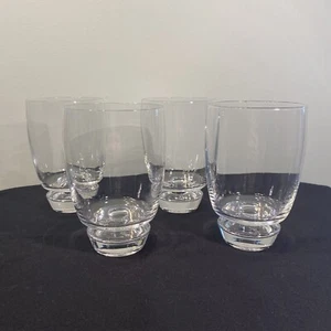 Schott Zwiesel Crystal Glasses Set Of 4 Footed Goblet Iced Drinking Modern READ - Picture 1 of 15