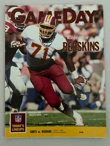 1989 programa de fútbol americano de la NFL WASHINGTON REDSKINS VS NUEVOS ORLEANS SAINTS RARO DE COLECCIÓN - Imagen 1 de 1