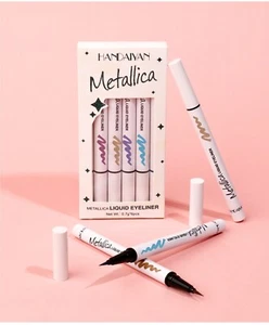 Handaiyan Waterproof Metallic Shimmer Liquid Eyeliner 6 Pen Pack - Picture 1 of 10