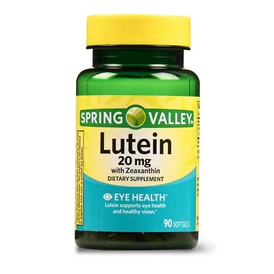 Spring Valley Lutein With Zeaxanthin Softgels 20 Mg 90 Count..+ - Image 1 of 4