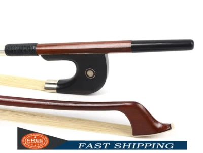 Advance 3/4 Double Bass Bow Premium Brazilwood German Bass Bow Natural Bow Hair - Image 1 of 4