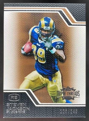 Steven Jackson 2008 Topps Triple Threads Sepia /249 #26 Rams - Image 1 of 4