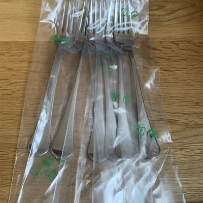 WMF Bornholm Cromargan Acciaio Inox Posate 6 Forcelle Tabella Menu di 19,7 CM - Immagine 1 di 4