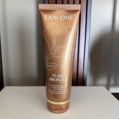 RARO!  Lancome Flash Bronceador Tintado Autobronceador Pierna Gel Corporal 4.2oz Hecho en EE. UU. Foto 1 de 4