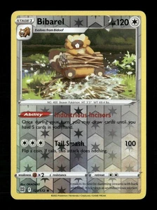 Holograma inverso Bibarel raro SWSH09: Brilliant Stars 121/172 casi nuevo Pokémon LP - Imagen 1 de 2