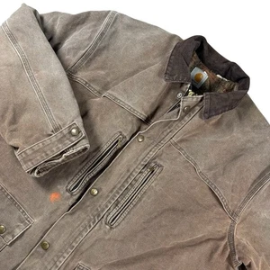 De colección Carhartt Tareas Ropa de Trabajo Chaqueta de Granja Manta Forrada Lona Ropa de Calle - Imagen 1 de 10