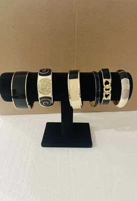 Enorme Lote Surtido Brazalete Esmalte Tono Oro Negro Foto 1 de 4