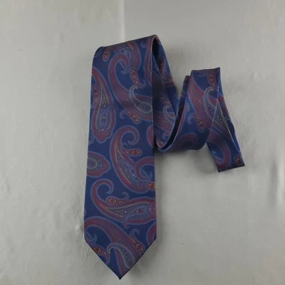 Ralph Lauren Purple Label Ties Men Multicolor Paisley Silk Italy Designer  - Image 1 of 4