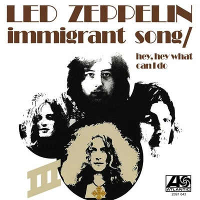 LED ZEPPELIN Immigrant Song 10"x10 glossy poster print album art - Image 1 of 4