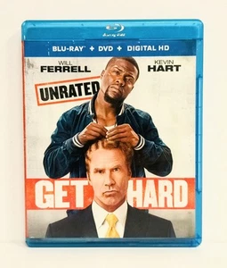 Get Hard: Blu-ray + DVD + Digital Will Ferrell Kevin Hart Great Cond Free Ship - Picture 1 of 4