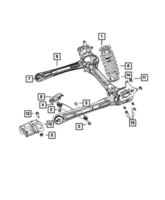 Para-choque Mopar Jounce genuíno 4721434AA - Imagem 1 de 4