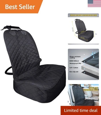 Luxury Waterproof Dog Seat Cover, Non-Slip Protection for Your Pets - Black - Image 1 of 4