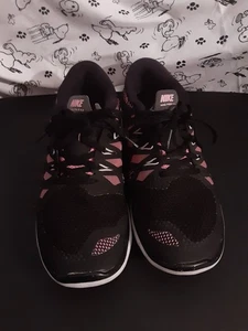 Flache Schnürsenkel 7 Jugendschuhe Damen Frauen Junior Nike Laufen Sport schwarz pink - Bild 1 von 7