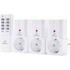 Set 3 prese radiocomandate 2000W Renkforce con telecomando 4 ch. 4 gruppi