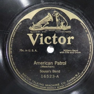 Sousa's Band – American Patrol / La Sorella March c1914 Victor 16523 78RPM - Picture 1 of 4