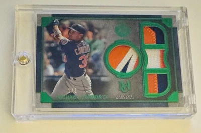 Michael Conforto 2019 Topps Museum piezas primarias reliquia cuádruple esmeralda 1/1 Foto 1 de 2