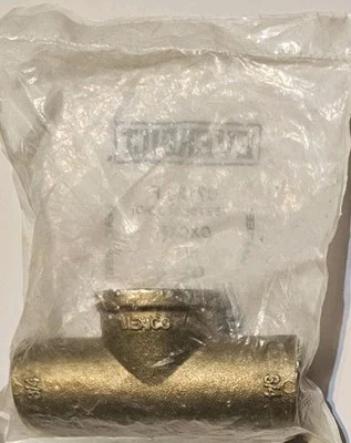Everbilt 3/4 in. Forged Bronze Lead-Free Cup x Cup x FIP Tee Fittingl - Image 1 of 4