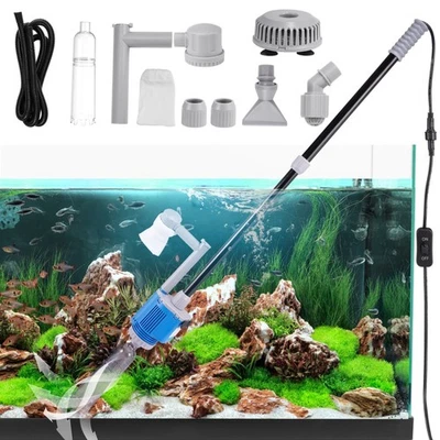 6-in-1 Elektrisch-Aquarium Mulmsauger Schlammsauger Bodenreiniger Staubsauger - Bild 1 von 4