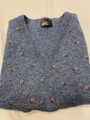 ROBERT BRUCE - VINTAGE HECHO EN EE. UU. LANA ACRÍLICO BELND Hombre Chaleco Mediano Foto 1 de 4