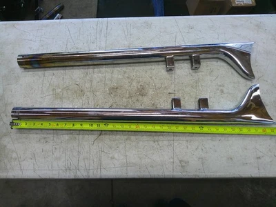 2000-2006 Harley Davidson road king Khrome werks 34 inch fish tail exhaust - Image 1 of 4