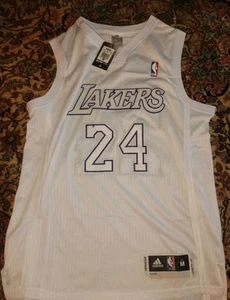 Medium Kobe Bryant Los Angeles Lakers Weiß Basketball Trikot Neu Adidas  - Bild 1 von 2