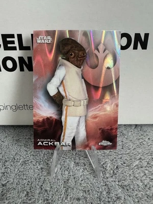 Star Wars Topps Chrome 2025 Admiral Ackbar Raywave Refractor - 1 - Near Mint - Image 1 of 4