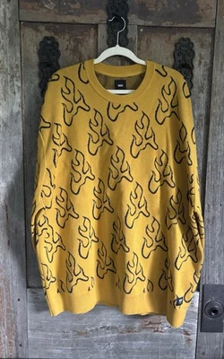 Nuevo Suéter Para Hombres Vans Blaze Crew Cosecha Dorado Talla XXL Foto 1 de 4