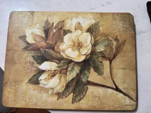 Pimpernel Sugar Magnolia Collection Cork-Backed Placemats Set of 6 Unused No Box - Picture 1 of 6