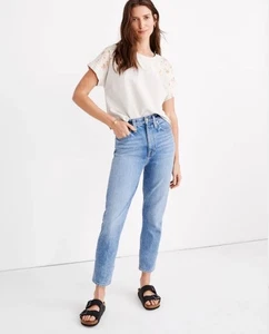 Madewell Women's 26 2 The Mom Jean Melva Wash Momjean Distressed 24" Inseam - Picture 1 of 13
