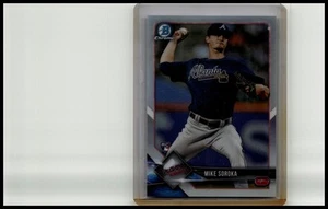 2018 Bowman Chrome #64 Mike Soroka Refractor #/499 - Picture 1 of 2
