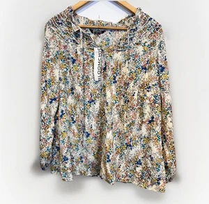 Nuevo con etiquetas Top BloomChic Para Mujer L 12 Floral Boho Campesino Cottagecore - Imagen 1 de 10
