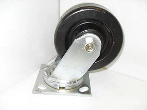 NUEVO 5" ALBION Rueda Giratoria Sin Marcas 800Lb con Accesorios de Grasa Nuevo de Lote Antiguo - Imagen 1 de 10