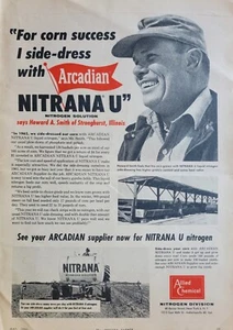 Allied Chemical, Arcadian Nitrana U Nitrogen, anuncio agrícola vintage 1963 - Imagen 1 de 1