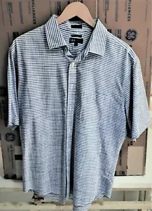 $ 5 Rabatt - Herren Neiman Marcus kurzarm Knopfleiste Shirt - normale Passform L - Bild 1 von 6