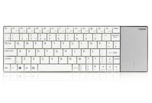 Bluetooth Tastatur mit Touchpad Edelstahl Wireless ultraflach Rapoo E2710 - Bild 1 von 5