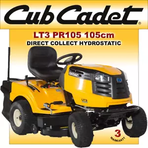 Cub Cadet LT3 PR105 105cm Hydrostatic Lawn Tractor Ride On Lawnmower Mower Mulch - Picture 1 of 12