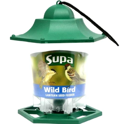 SUPA LANTERN SEED FEEDER : Garden Wildlife Hanging Feeding Wild Bird Food Holder - Image 1 of 4