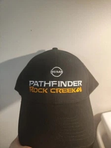 Vintage Nissan Hat Strapback Cap Black Nissan Pathfinder Embroidered One Size - Picture 1 of 3